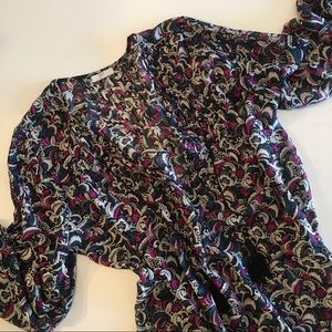 ✨Joie✨ Silk  V- Neck Blouse ( L)